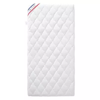 Matelas Bébé Climatisé 60x120x10 cm - Réversible et Déhoussable