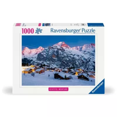 Puzzle 1000 pièces L‘Oberland bernois, Mürren - Qualité supérieure !
