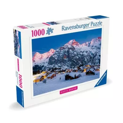 Puzzle 1000 pièces L‘Oberland bernois, Mürren - Qualité supérieure !
