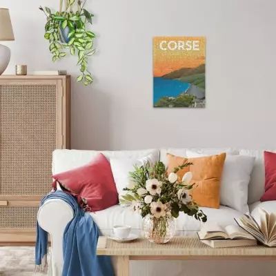 Puzzle 500 pièces Affiche de la Corse - Qualité supérieure