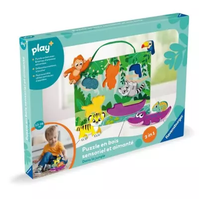 Jeu de puzzle sensoriel Ravensburger play+ - Dans la jungle, 6-36 mois