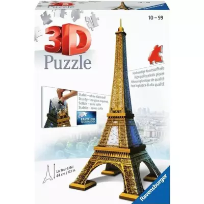 Puzzle 3D Tour Eiffel - Ravensburger - Sans colle - 216 pièces