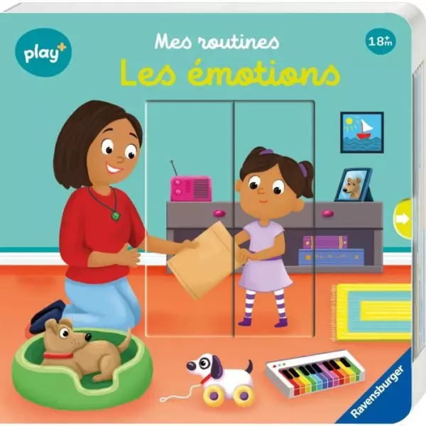 Ravensburger play+, Mes routines - Les émotions, Livre, Premier âge, bébé