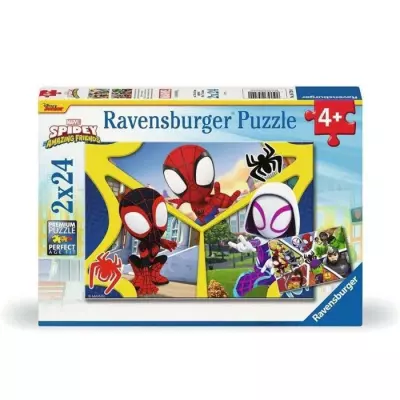 Puzzle 2x24 pièces Spidey & compagnie - Pour enfants dès 4 ans