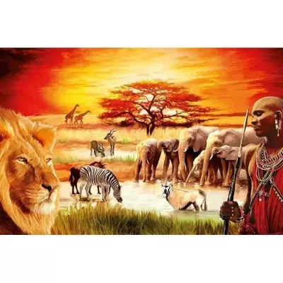 Puzzle 3000 pièces La fierté du Massai | Ravensburger | Paysage nature | 14 ans +