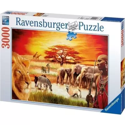 Puzzle 3000 pièces La fierté du Massai | Ravensburger | Paysage nature | 14 ans +