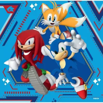 Puzzles Ravensburger 3x49 pièces - Les aventures de Sonic