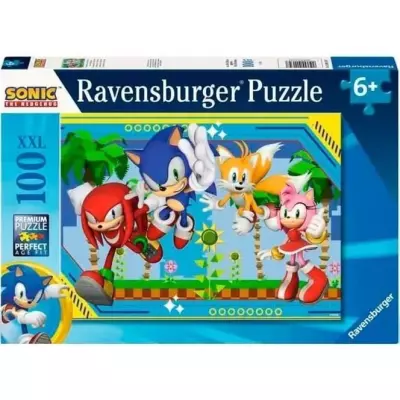 Puzzle 100 pièces XXL Sonic et ses amis - Qualité supérieure