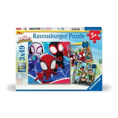 Puzzles Ravensburger Spiderman 3x49 pièces - Idéal pour les fans de Spidey!
