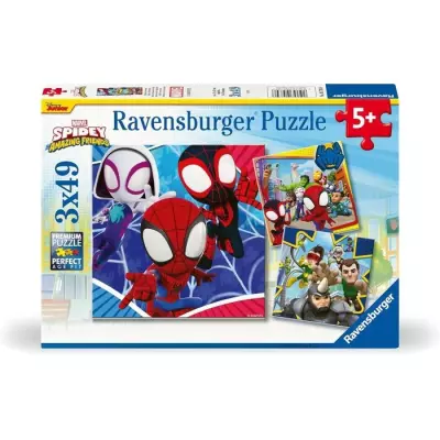 Puzzles Ravensburger Spiderman 3x49 pièces - Idéal pour les fans de Spidey!