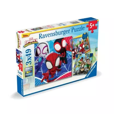 Puzzles Ravensburger Spiderman 3x49 pièces - Idéal pour les fans de Spidey!