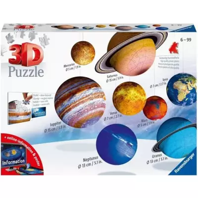 Puzzle 3D Système solaire Ravensburger - 522 pièces