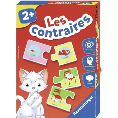 Jeu éducatif Les contraires - Découverte dès 2 ans