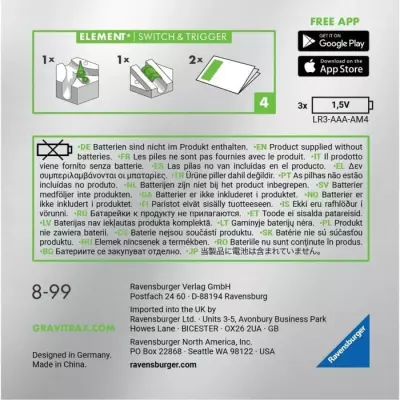 Gravitrax POWER - Eléments Switch & Trigger - Circuit de billes créatif