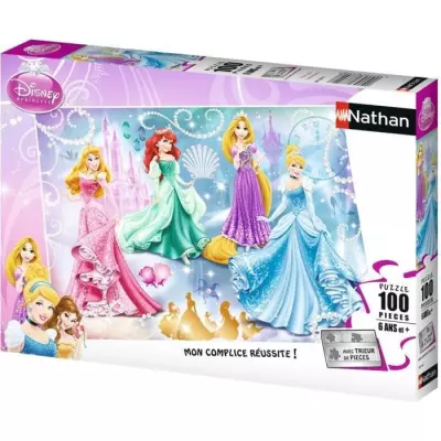 Puzzle 100 pièces Princesses étincelantes - Disney Princesses - Trieurs de pièces