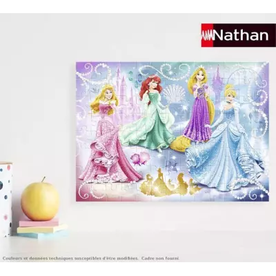Puzzle 100 pièces Princesses étincelantes - Disney Princesses - Trieurs de pièces Puzzle 100 pièces Princesses étincelantes - Disney Princesses - Trieurs de pièces