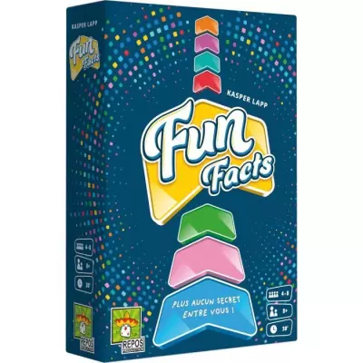 Découvrez Jeu de société Fun Facts - Asmodee - Pour les petits - En Bleu - Multicolore