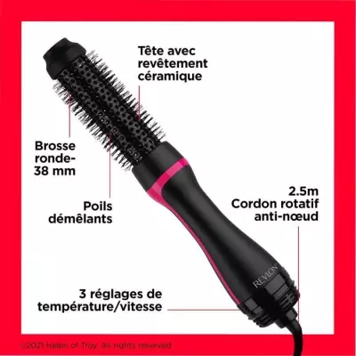 Brosse séchante et coiffante - REVLON - RVDR5292E - Style Booster 38 mm