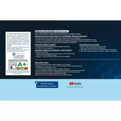 Sous-couche anti-humidité mat blanc 2,5L Ripolin - Made in France