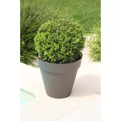 Jardinière RIVIERA Soleilla Ø 60 cm - Gris pailleté - Made in France