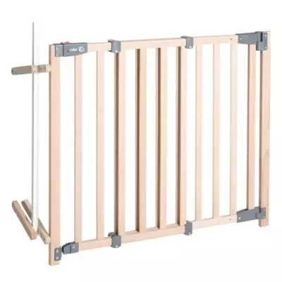 Barriere de Sécurité Bébé pour Escalier Safety Up - Roba - Bois Naturel