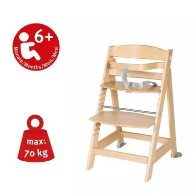 Chaise Haute Évolutive Born Up 2 en 1 + Transat Inclinable - Sternenzauber