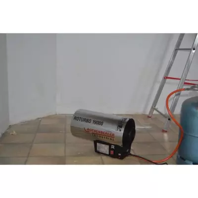 Générateur d'air chaud Roturbo 12000 - 12 kW - Bas - Gris