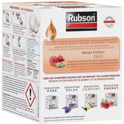 Recharges RUBSON Recharge SENSATION 3en1 Aroma Energy Fruit - Lot de 2 Recharges RUBSON Recharge SENSATION 3en1 Aroma Energy Fruit - Lot de 2