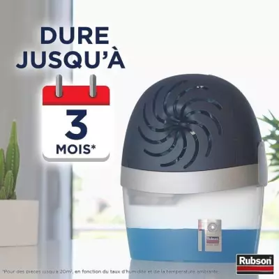 Recharges Aero 360 Neutre pour absorbeur d'humidité RUBSON - Lot de 12