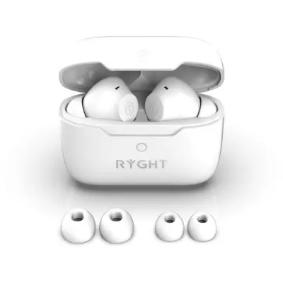 Ecouteurs sans fil RYGHT - Bluetooth 5.3 - Jumo ANC Blanc