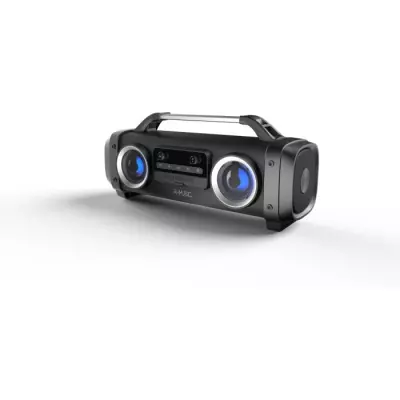 Enceinte nomade R-MUSIC PLAYBOX Bluetooth Noir - Portable et Puissant