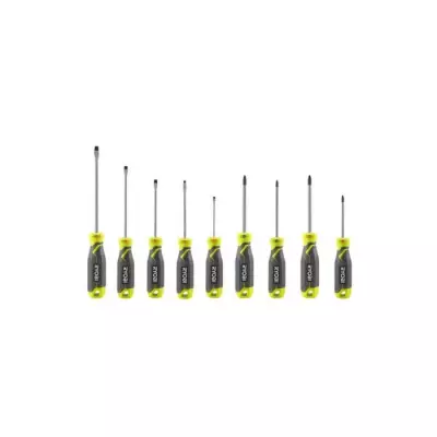 Ensemble de 9 tournevis magnétiques RYOBI - RHSDS9PC