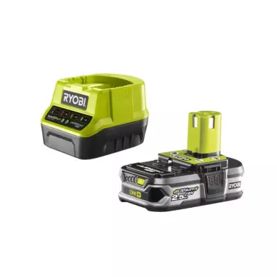 Batterie lithium+ 18V ONE+ 2,5 Ah et chargeur rapide 2,0 A - Compact et puissant