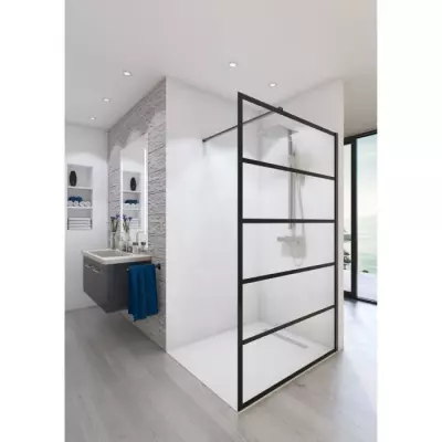 Paroi de douche en kit BALEARES ATELIER N°2 - Verre Timeless 8 mm trempé