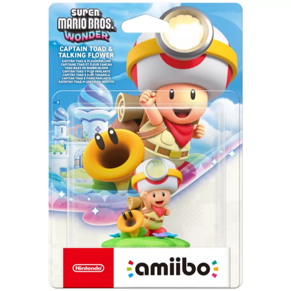 Figurine Amiibo - Capitaine Toad & Fleur Cancan • Collection Super Mario