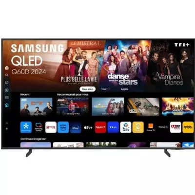 Téléviseur Samsung 75Q60D - QLED 75" 4K UHD HDR Smart TV