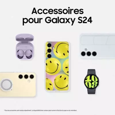 Samsung Galaxy S24 Smartphone 256 Go Argent - Plus responsable et réparable