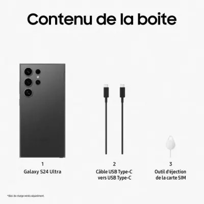 Samsung Galaxy S24 Ultra 512 Go Noir: Plus responsable et réparable