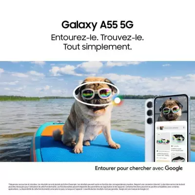 Samsung Galaxy A55 Smartphone 128 Go 5G Bleu: Plus responsable, plus facilement réparable!