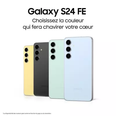 Samsung Galaxy S24 FE Smartphone 128 Go Graphite - Éco-responsable et facilement réparable