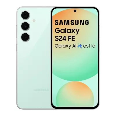 Samsung Galaxy S24 FE Smartphone 128 Go Vert - Plus responsable et facilement réparable