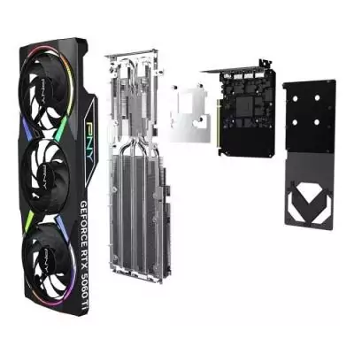 PNY - Carte graphique - GeForce RTX™ 5060 Ti - 8GB - ARGB Overclocked Triple Fan DLSS 4