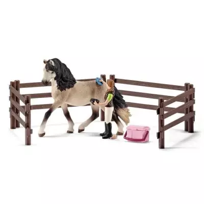 Kit de soin pour chevaux andalous Schleich - Coffret 9 éléments
