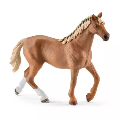 Ensemble de Jouets Schleich 5 Pièces avec Cheval Pur-sang Anglais Réaliste - Figurine et Couverture