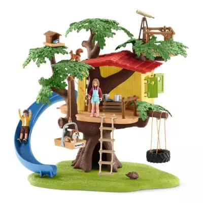 Cabane Aventure dans les Arbres - Coffret 60 Pièces avec Balançoire