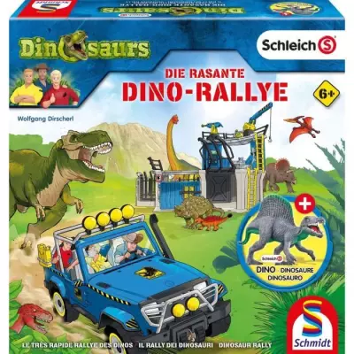 Course de dinosaures avec Dino-Rallye Schleich - Jeu de société
