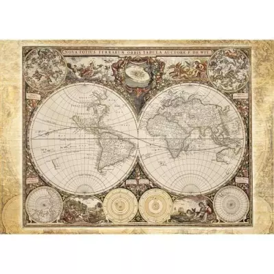Puzzle Mappemonde Historique Schmidt Spiele - 2000 Pièces - Qualité Premium