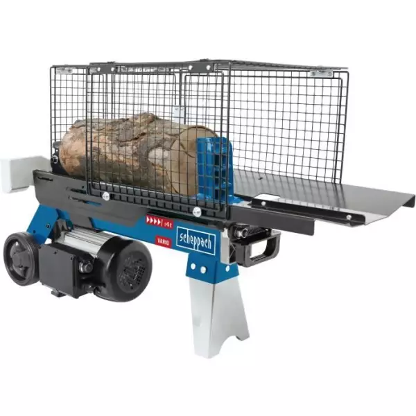 Fendeur de bûches électrique horizontal HL460 - 4T 1500W SCHEPPACH - Noir et bleu - 37 cm Ø 25 cm