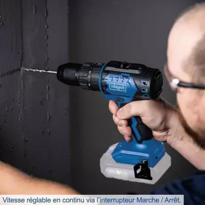 Perceuse visseuse percussion sans fil SCHEPPACH 20V IXES - compacte et puissante