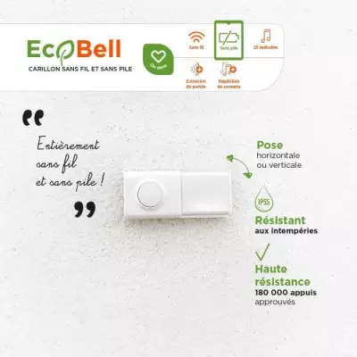 Sonnette sans fil EcoBell 100 Plug - SCS SENTINEL